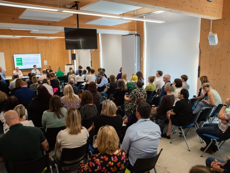 Dozens of young people gathered at the Youth Guarantee event