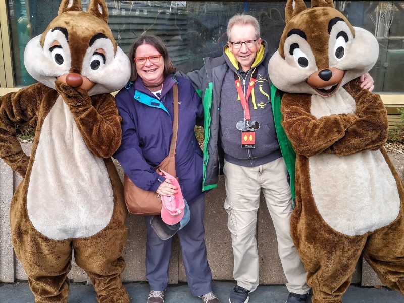 Graham with his wife Ruth at Disneyland