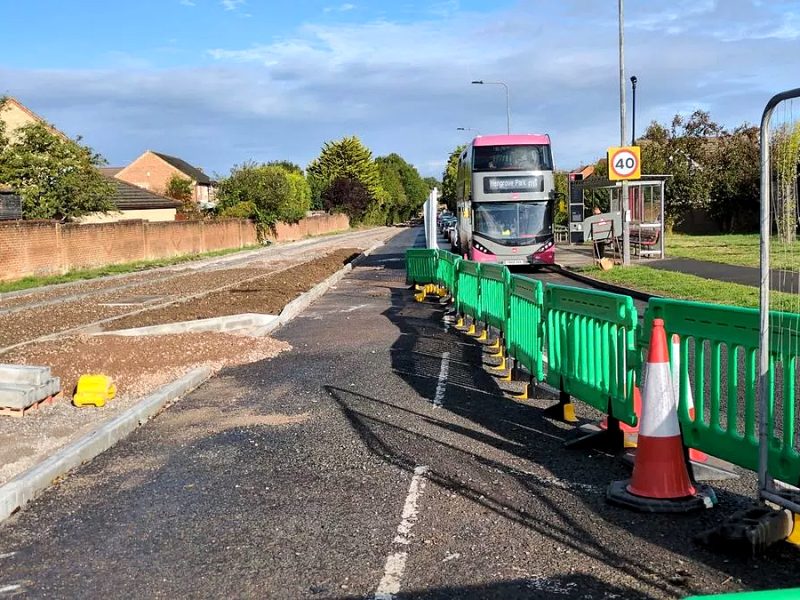 The roadworks in Bradley Stoke this summer have caused a lot of delays