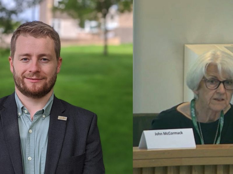 Sam Bromiley, Conservatives and Maggie Tyrrell, Liberal Democrats.